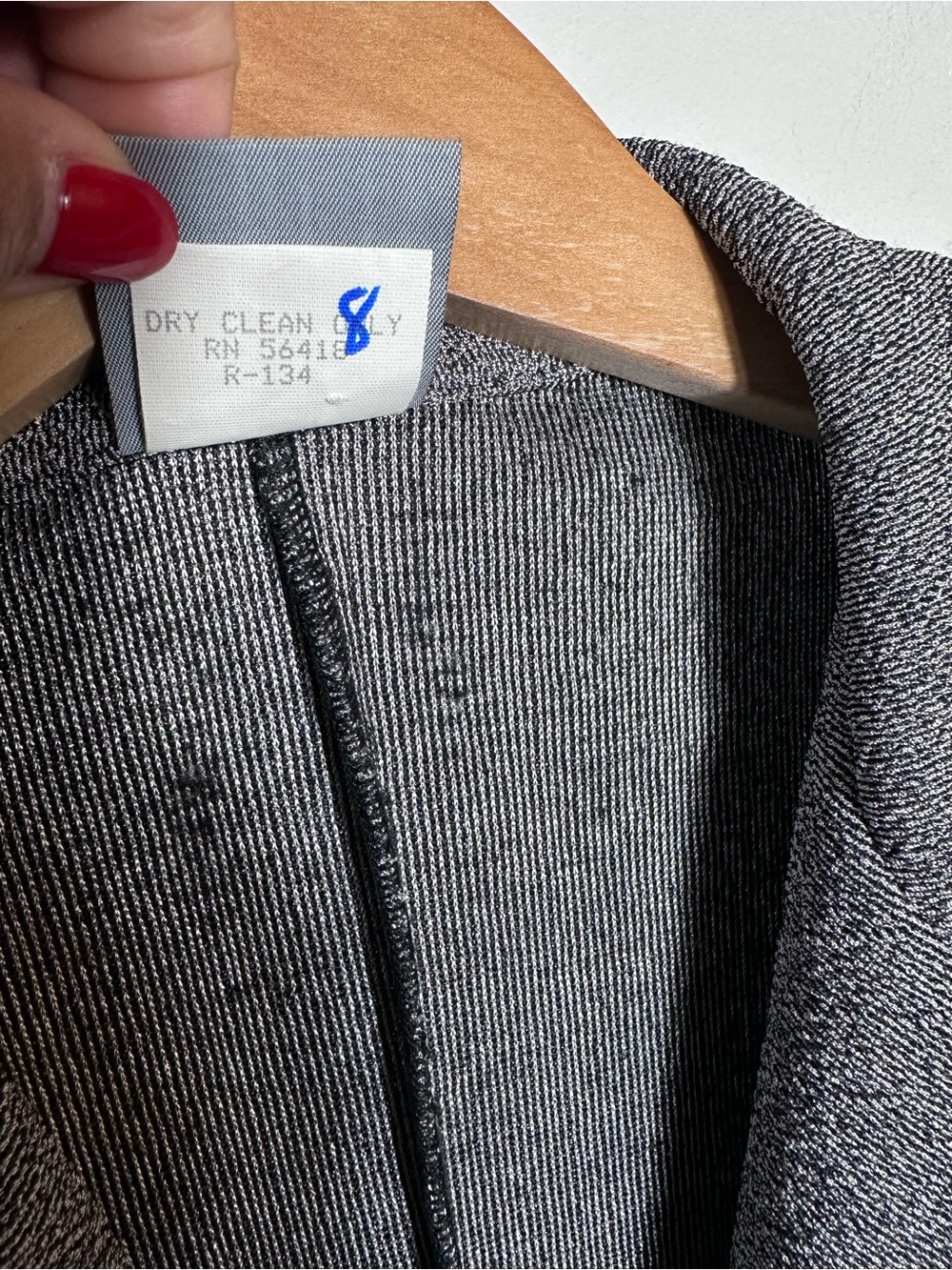 Vintage Rabbit Rabbit Rabbit Gray Blazer - Picture 5 of 8